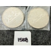 Image 1 : LOT OF 2 - 1961 CDN SILVER DOLLARS - VOYAGEUR 