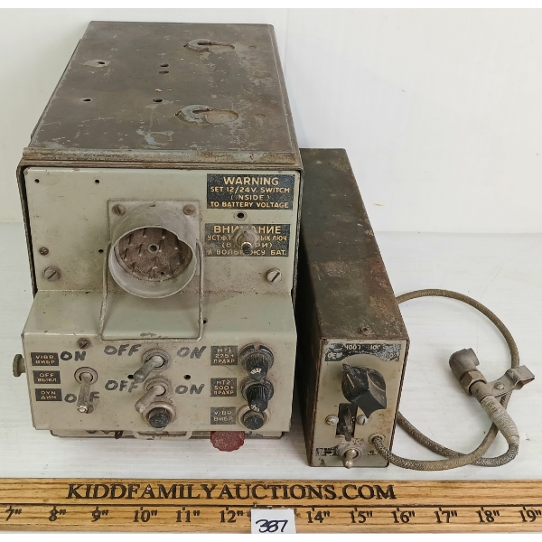 LOT OF 2 - CRYSTAL CALIBRATOR & RUSSIAN WIRELESS SET