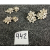 Image 1 : PAIR OF 2 - SHERMAN RHINESTONE CLIP ON EARRINGS