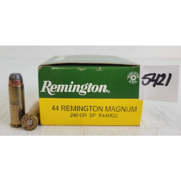 AMMO: 25X REMINGTON .44REM MAG - 240GR - SP