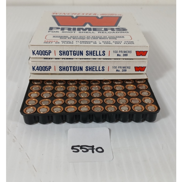 PRIMERS: APPROX 300X WINCHESTER NO. W209 SHOTSHELL PRIMERS