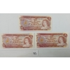 Image 1 : LOT OF 3 - 1974 CDN $2 BANKNOTES