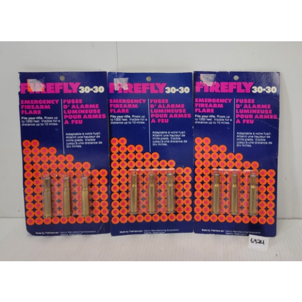 FLARES: 9X KARLYN FIREFLY .30-30 FLARES - SEALED