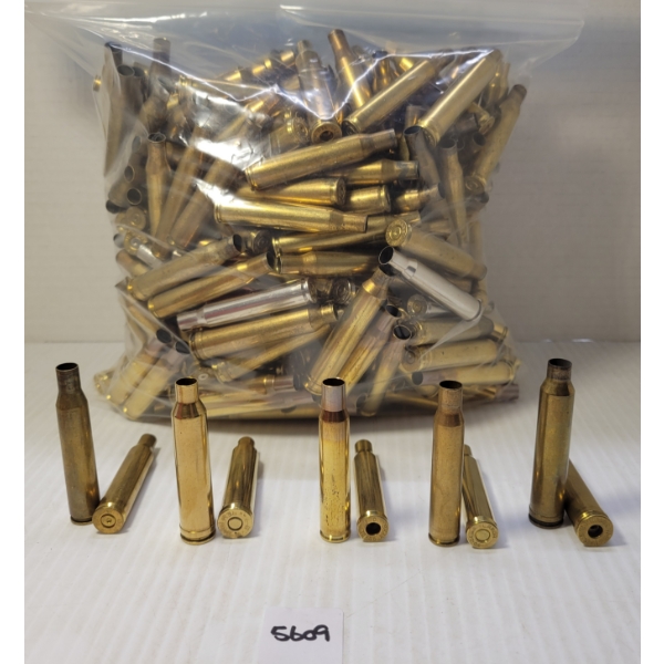 BRASS: APPROX 271X MIXED 7MM, .270 RP, .30-06 & .300 MAG