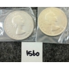 Image 2 : LOT OF 2 - 1959 & 1963 CDN SILVER DOLLARS - VOYAGEUR 