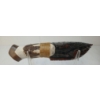 Image 4 : OBSIDIAN KNIFE W/ ANTLER HANDLE & STAND