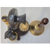 Image 5 : LOT OF 2 - CANDLESTICK ROTARY PHONE & BRASS HAND BELL