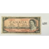 Image 1 : 1954 CDN $2 BANKNOTE - ALMOST SOLID S/N