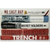 Image 1 : LOT OF 5 - MIXED MILITARY BOOKS - "NO EASY DAY", "GHOST SOLDIERS", "ROGUE HEROES", ETC