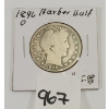 1896 U.S. SILVER BARBER HALF DOLLAR