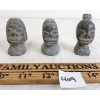 Image 2 : LOT OF 3 - INUIT BUSTS BY UNKNOWN ARTIST - STONE