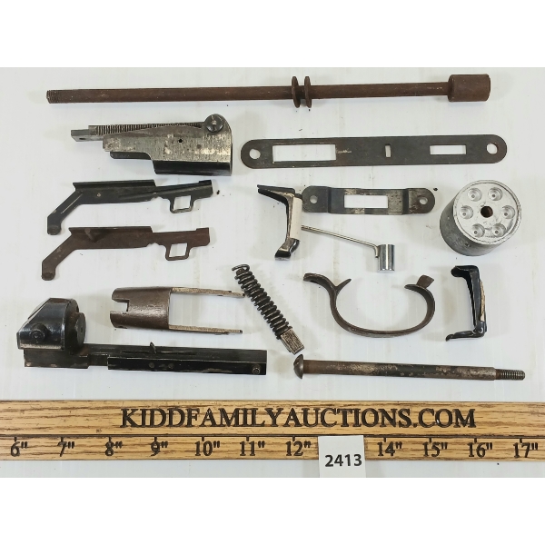 QTY OF MISC GUN PARTS - INCL NEW HAVEN 1859-A-1865 REVOLVER CYLINDER, ETC