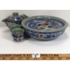 Image 2 : LOT OF 6 - CHINESE TEA TRAY, TEA CUPS & TEA POT