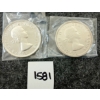 Image 2 : LOT OF 2 - 1953 CDN SILVER DOLLARS - VOYAGEUR