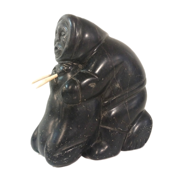 WALRUS WRESTLING - SIGNED - BONE & STONE