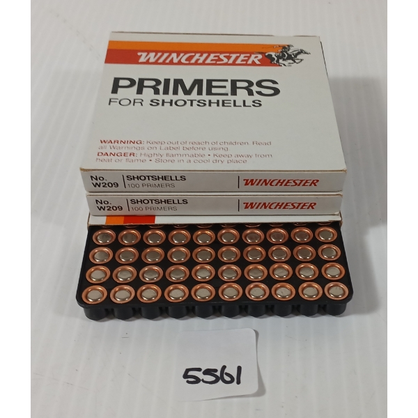 PRIMERS: APPROX 300X WINCHESTER NO. W209 SHOTSHELL PRIMERS