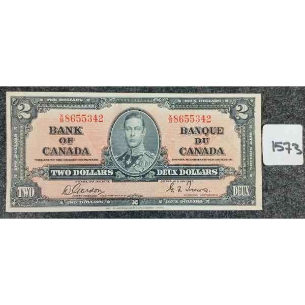 1937 CDN $2 BANKNOTE