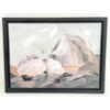 Image 1 : ROCK STUDY BY LUELLA THOMSON (1934 - 2025) - FRAMED OIL ON CANVAS