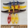 Image 3 : LOT OF 6 - PLASTIC CANOES W/ FIGURINES
