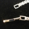Image 4 : PLATINUM PLATED PRINCESS CUT TENNIS NECKLACE
