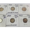 Image 3 : LOT OF 10 - 1936-1954 CDN 10 CENT SILVER COINS
