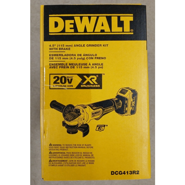 DEWALT ANGLE GRINDER KIT 