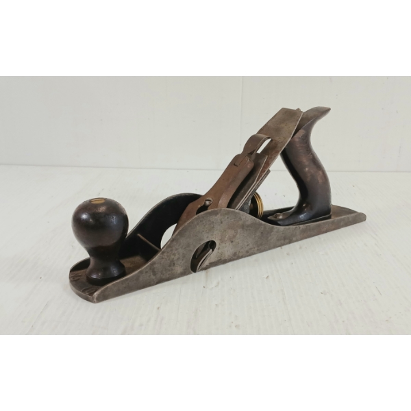 1930's STANLEY NO. 10 REBATE HAND PLANE W/ ROSEWOOD KNOB & HANDLE