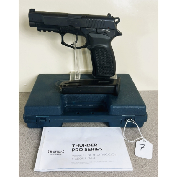 BERSA SA THUNDER 40 PRO IN .40 S&W - RESTRICTED 