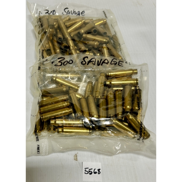 BRASS: APPROX 2LBS .300 SAVAGE 
