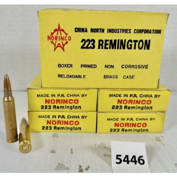 AMMO: 100X NORINCO .223 REM - FMJ
