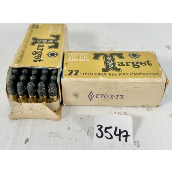 AMMO: 100X VOSTOK .22 LR - LRN