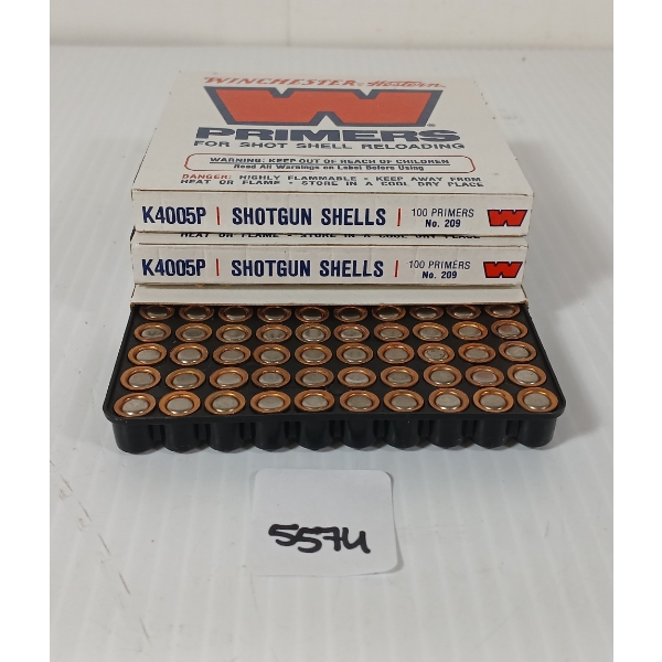 PRIMERS: APPROX 300X WINCHESTER NO. W209 SHOTSHELL PRIMERS