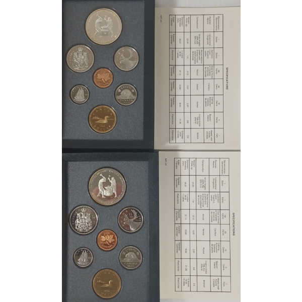 LOT OF 2 - 1988 RCM PROOF SETS