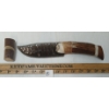 Image 2 : OBSIDIAN KNIFE W/ ANTLER HANDLE & STAND