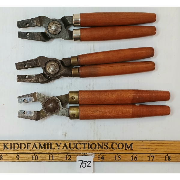 LOT OF 3 - MISC BULLET MOULD HANDLES
