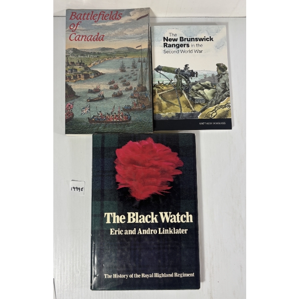 LOT OF 3 BOOKS - THE BLACK WATCH, ETC