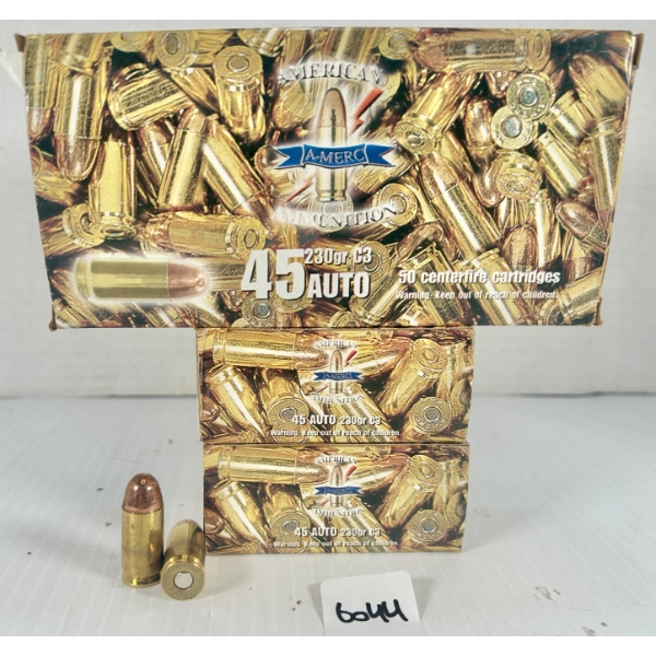 AMMO: 150X AMERC .45 ACP - 230 GR FMJ