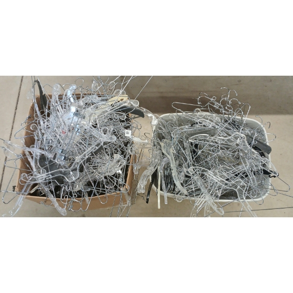 QTY OF CLOTHES HANGERS