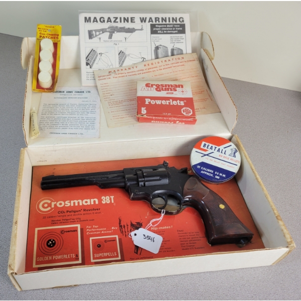 CROSMAN MODEL 38T PELLET GUN IN .22
