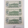 Image 2 : LOT OF 3 - 1973 CDN $1 BANKNOTES