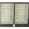 Image 1 : LOT OF 21 - 1967 CDN $1 BANKNOTES