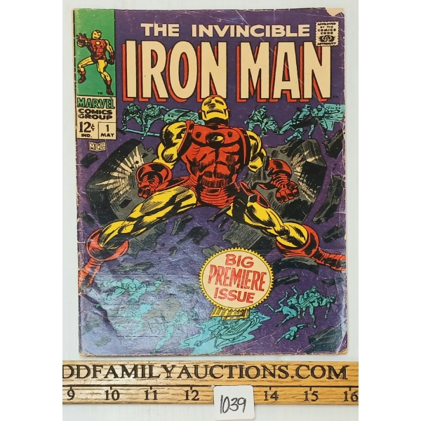 MARVEL COMICS "THE INVINCIBLE IRON MAN" NO. 1 BIG PREMIERE ISSUE COMIC BOOK