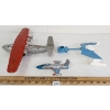 Image 4 : LOT OF 3 - TIN, DIECAST & PRESSED STEEL AIRCRAFT MODELS - INCL DINKY TOYS & JAPAN MFG