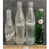 Image 1 : LOT OF 4 - COCA-COLA, WILSON'S & AMERICA DRY GLASS SODA BOTTLES