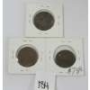 Image 2 : LOT OF 3 - 1814 HALF PENNY & BANK TOKEN, ETC