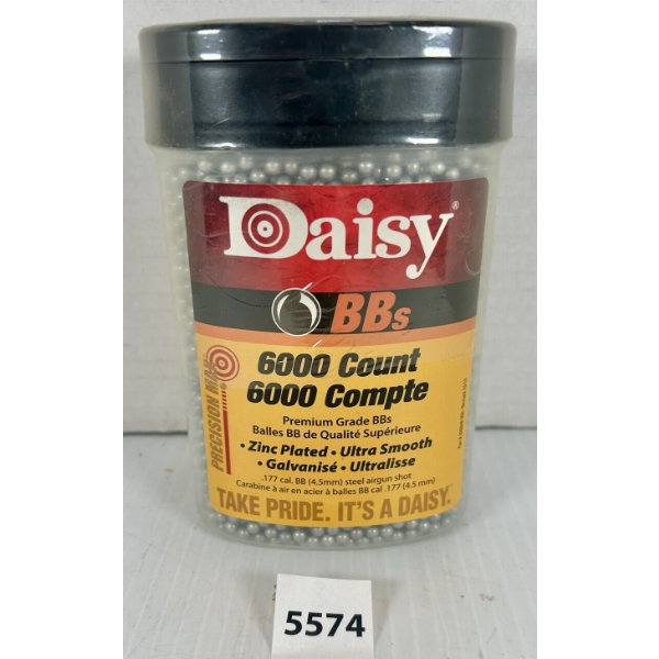 PELLETS: 6000X DAISY .177 CAL BB'S - ZINC PLATED