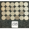 Image 1 : LOT OF 24 - 1910-1968 CDN 10 CENT COINS