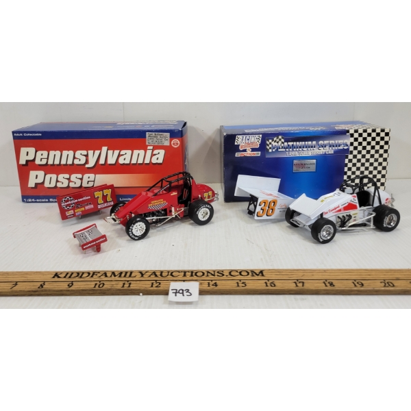 LOT OF 2 - DIECAST SPRINT CARS - INCL FRED RAHMER & KEN SCHRADER