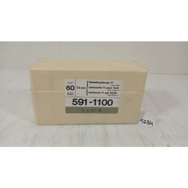 AMMO: QTY OF 7.5XSS SWISS - SEALED