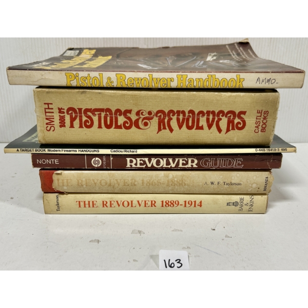 LOT OF 6 - PISTOL & REVOVLERS REFERENCE BOOKS